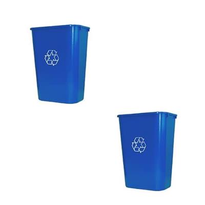good natured Plant Based Tall Recycler - 10.25 Gallon Recycle Bin for Kitchen, Outdoor Commercial Recycle Bins, Large bin for Office Products - Big Re