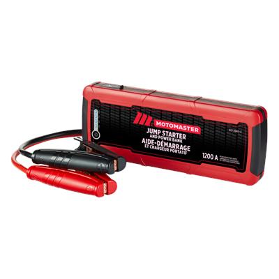 MotoMaster Booster Pack/Jump Starter & USB Power Bank, Lithium-ion, 1200-Amp, 12V