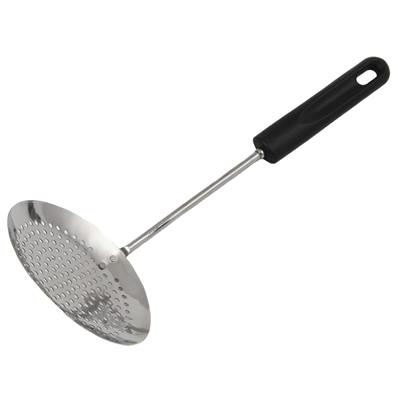 Chef Craft 12.5 Sturdy Stainless Steel Food Strainer Skimmer Spoon with Plastic Handle