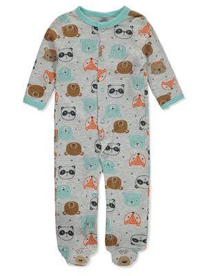 Mon Cheri Baby Boys Footed Coveralls