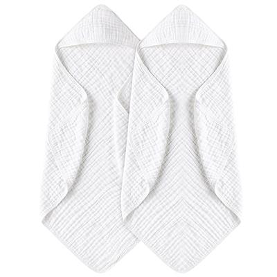 Amazon.com : Yoofoss Hooded Baby Towels for Newborn 2 Pack 100% Muslin Cotton Baby Bath Towel with Hood for Babies, Infant, Toddler and Kids, Large 32