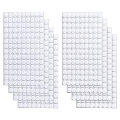 Self Adhesive Dots, 1000Pcs(500 Pair Set) 0.39 Inch / 10mm Diameter Hook and Loop Dots Tape, 10mm Nylon Sticky Back dots, Suitable for Classroom, Offi