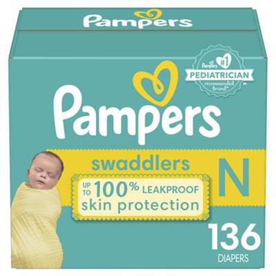 Pampers Swaddlers Diapers, Super Econo Pack, Size Newborn-7, 144-72 Count - Walmart.ca