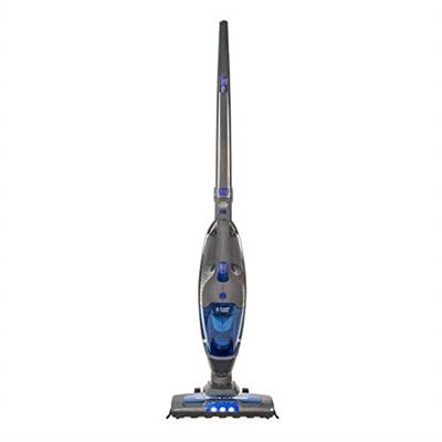 Russell Hobbs Cordless Upright Stick Vacuum Cleaner Bagless 2 in 1 Grey and Blue 600W 2 Speed Settings 60 min Run Time, for Carpets & Hard Floors with