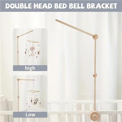 Hbm Wooden Mobile Arm Baby Crib Used Rotate Baby Mobile - Temu New Zealand