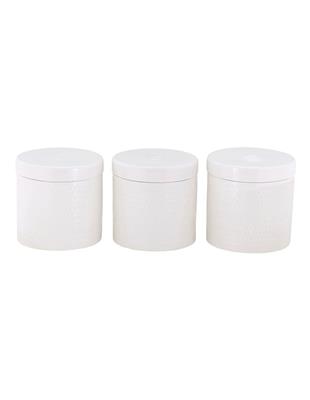 Maxwell & Williams Basics Diamonds Canister 600ml Set Of 3 Gift Boxed In White | MYER
