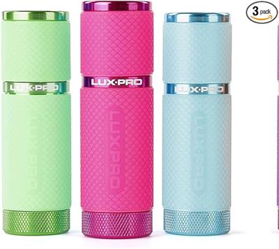 LUX-PRO LP395 Gels Glow in Dark 9 LED Flashlight (Pink, Green, Teal) - Amazon.com