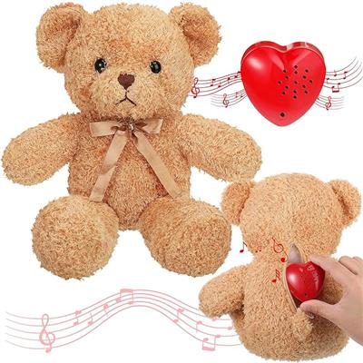Amazon.com: Bear Stuffed Animals with Voice Recorder Set, 60 Seconds Voice Sound Recorder Module 16 Inch Soft Plush Bear Cute Stuffed Bear with Zipper