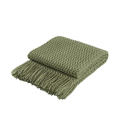 Super Soft Decorative Knit Throw Blanket for Sofa Couch Chair Bed, Lightweight Travel Blanket Nap Throw, Cashmere-like Soft and Cozy, Delicate Weave P