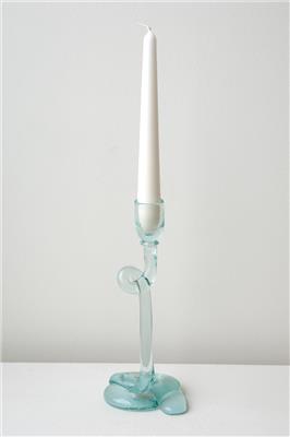 Thaw - Recycled Glass Candlestick in Clear | Completedworks