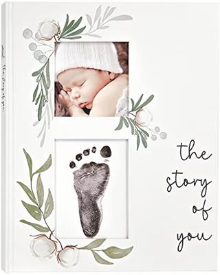 Baby Memory Book for the Modern Minimalist - Simple Baby Book for Boy or Girl - First Years Journal - Monthly Milestone Keepsake Record Book - Gender