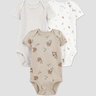 Carters Just One YouÂ® Baby Boys 3pk Bodysuit - White/green 6m : Target