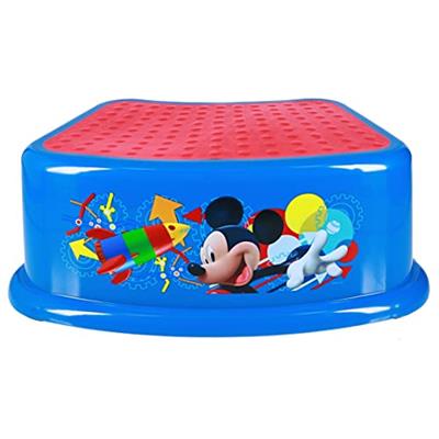 Disney Mickey Mouse Clubhouse Capers Bathroom Step Stool for Kids Using The Toilet and Sink - Kids Step Stool, Potty Training, Non-Slip, Bathroom, Kit