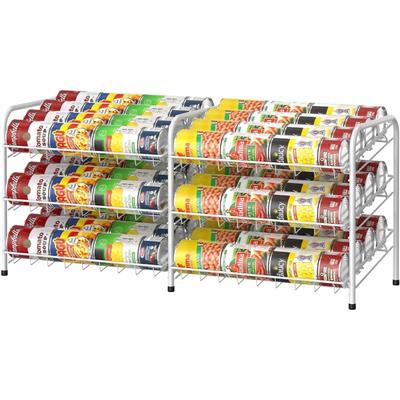 2 in 1 3 Tier Can Storage Rack Holder Holds Up 72 Cans