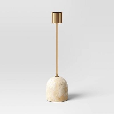 Luxe Marble Taper Candle Holder - Threshold™ : Target
