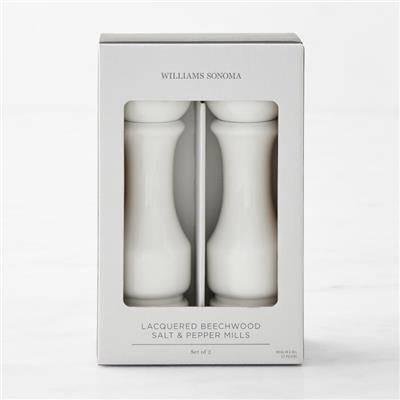 Williams Sonoma Salt and Pepper 7 Mills Gift Set, White | Williams Sonoma