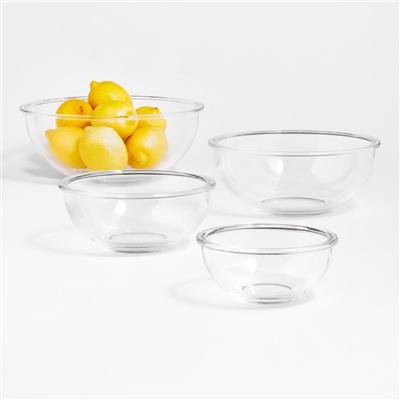 Nesting Glass Mixing Bowls, Set of 4   Reviews | Crate & Barrel