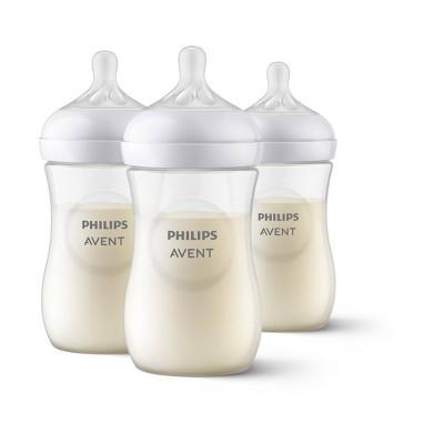 Philips Avent 3pk Natural Baby Bottle With Natural Response Nipple - Clear - 9oz : Target
