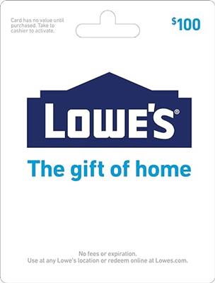 Amazon.com: Lowes $100 Gift Card : Gift Cards