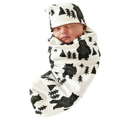 Birdeem Newborn Baby Boy Sack Swaddle Sleeping Swaddle Muslin Wrap Hat Set - Walmart.ca