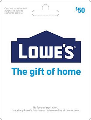 Lowes $50 Gift Card
