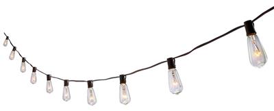 CANVAS Indoor/Outdoor, White Incandescent Plug-In Vintage String Lights, 2.74-m