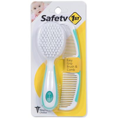 Safety 1ˢᵗ Easy Grip Brush & Comb White