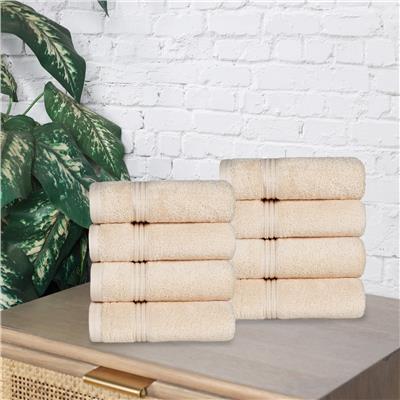 Superior Egyptian Cotton Soft Medium Weight Hand Towel - (Set of 8)