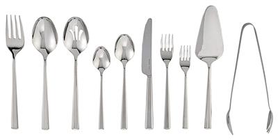 PADERNO Laurier 55pc Stainless Steel Entertaining Flatware Set, Serves 10