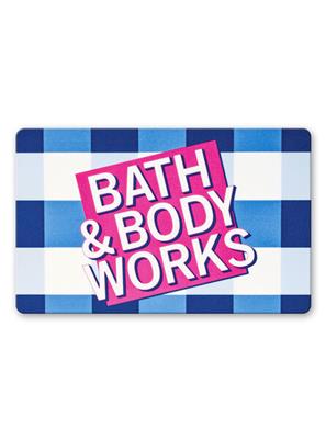 Blue Gingham Gift Card | Bath & Body Works