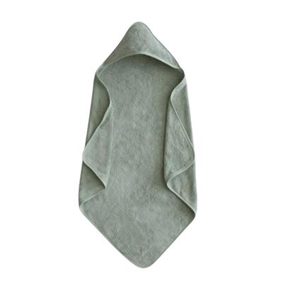 Organic Cotton Hooded Towel - Moss
