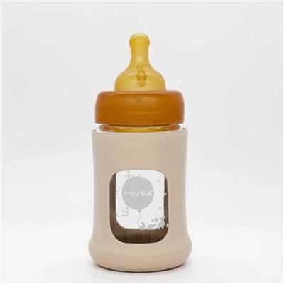 HEVEA Plastic Free Glass Baby Bottle - 2pk | EarthHero