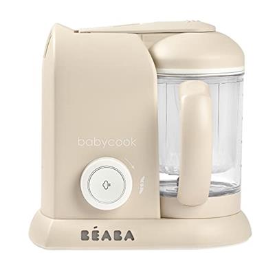 BEABA Babycook Solo 4 in 1 Baby Food Maker, Baby Food Processor, Steam Cook + Blend, Large Capacity 4.5 Cups - 27 Servings in 20 Mins, Cook Healthy Ba
