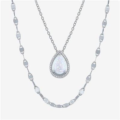 Gemstone 2-pc.Sterling Silver Necklace Set | JCPenney
