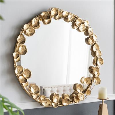 Gold Ivy Metal Wall Mirror | Temple & Webster