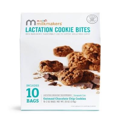 Munchkin Milkmakers Lactation Cookie Bites Oatmeal Chocolate Chip : Target