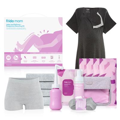 Frida Mom Labor, Delivery, and Postpartum Care Recovery Kit with Peri Bottle and Disposable Underwear for Women, 7 Count Gift Set - Walmart.com