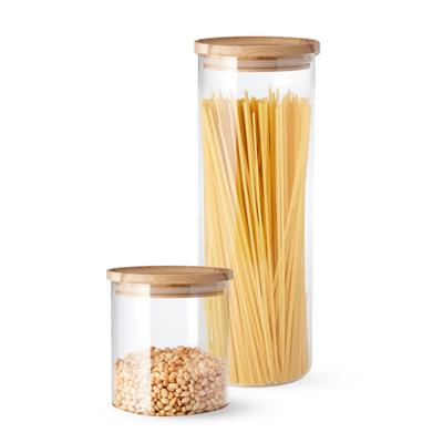Hold Everything Slim Stackable Canisters, Ashwood | Williams Sonoma
