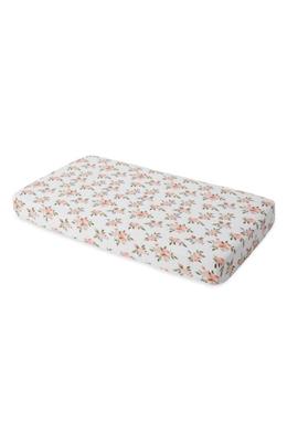 little unicorn Cotton Muslin Crib Sheet in Watercolor Roses at Nordstrom