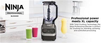 Amazon.com: Ninja BL610 Professional 72 Oz Countertop 1000-Watt Base and Total Crushing Technology for Smoothies, Ice and Frozen Fruit, Black, Blender
