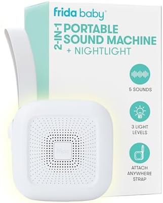 Amazon.com : Frida Baby 2-in-1 Portable Sound Machine for Baby   Nightlight | White Noise Sound Machine for Baby with 5 Soothing Sounds & 3 Nightlight