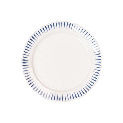 Sitio Stripe Side/Cocktail Plate - Delft Blue
