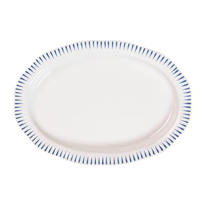 Sitio Stripe 17 Serving Platter - Delft Blue
