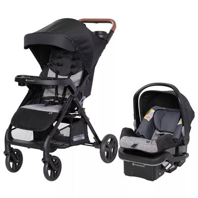 Baby Trend Passport Carriage Stroller Travel System DLX with EZ-Lift™ PLUS - Uptown Black
