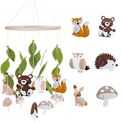 Woodland Ocean Mobile for Crib Jungle Baby Nursery Mobiles Forest Safari Mobile for Crib Baby Mobiles Animals Woodland Nursery Decor for Baby Boys Toy