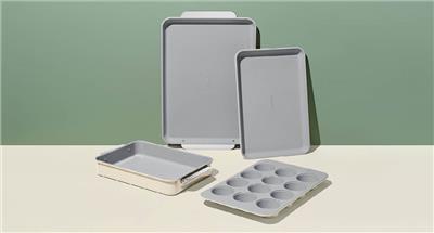 5 Piece Bakeware Set | Organizers Included | Non-Toxic Ceramic Coating | Caraway