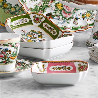 Famille Rose Square Dipping Bowls, Set of 4 | Williams Sonoma