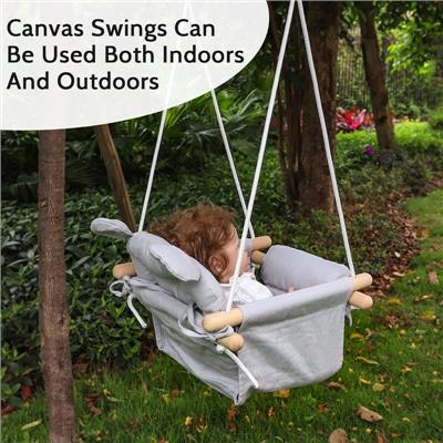 Outdoor and Indoor Canvas Baby Swing