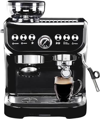 MIROX Espresso Machine 20 Bar, Coffee Maker With Milk Frother Steam Wand, Built-In Bean Grinder, Combo Cappuccino Machine with 70oz Removable Water Ta