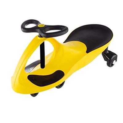 Wiggle Car Ride On Toy ? No Batteries, Gears or Pedals ? Twist, Swivel, Go ? Outdoor Ride Ons for Kids 3 Years and Up by Lil? Rider (Yellow)